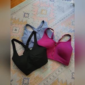 Athleta High Performance Sports Bras Bundle Size 38DD/L